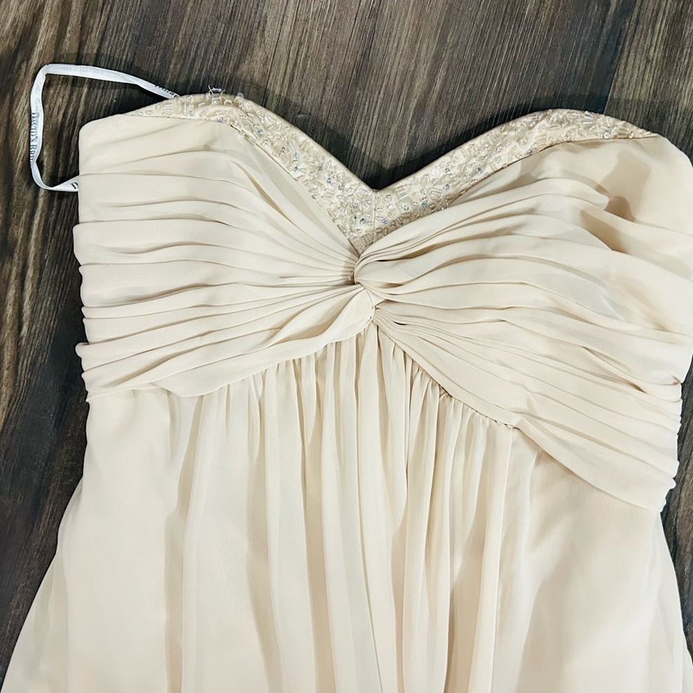 David’s Bridal GUC cream bridesmaid‎ dress, size 6